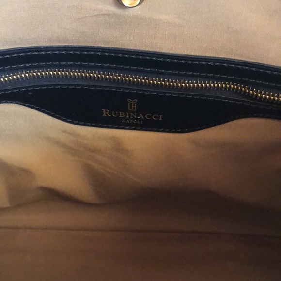 Rubinacci Napoli Black and Tan purse - Picture 4 of 7